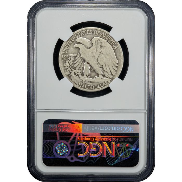 1921-D Walking Liberty Half Dollar (50c) Reverse Image