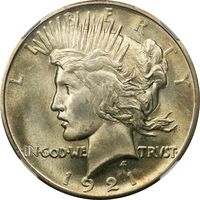 1921 High Relief Peace Dollar ($1) Photo 3