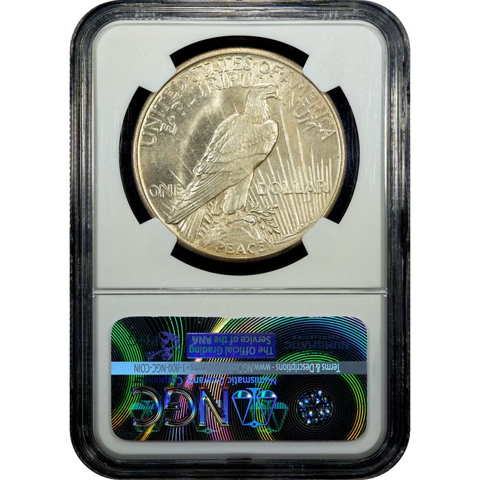 1921 High Relief Peace Dollar ($1) Reverse Image