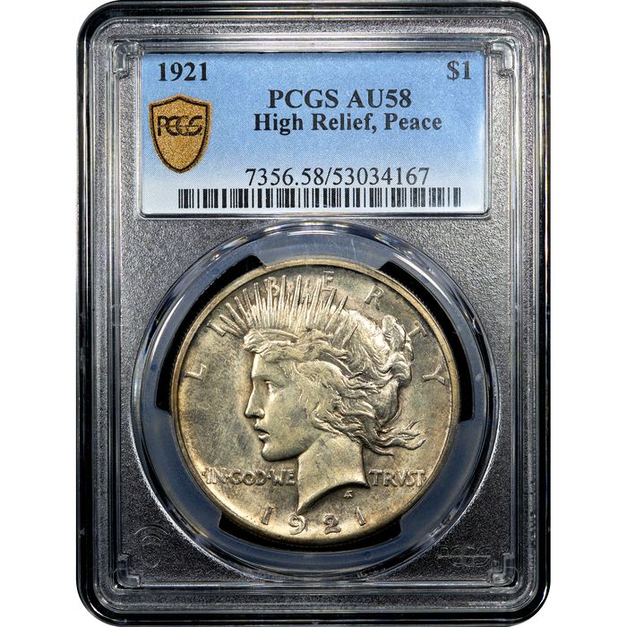 1921 High Relief Peace Dollar ($1) Obverse Image
