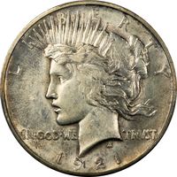 1921 High Relief Peace Dollar ($1) Photo 3
