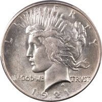 1921 High Relief Peace Dollar ($1) Obverse Image