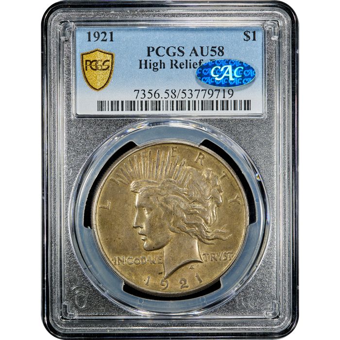 1921 High Relief Peace Dollar ($1) Obverse Image