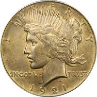1921 High Relief Peace Dollar ($1) Photo 3