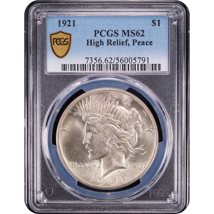 1921 High Relief Peace Dollar ($1) Obverse Image