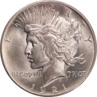 1921 High Relief Peace Dollar ($1) Photo 3