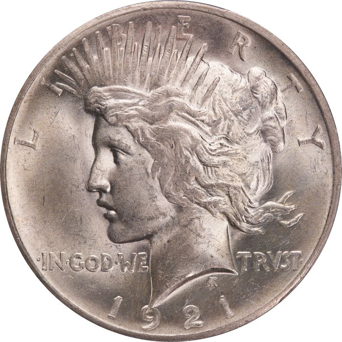 1921 High Relief Peace Dollar ($1) Photo 3