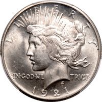 1921 High Relief Peace Dollar ($1) Photo 3