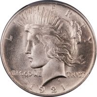 1921 High Relief Peace Dollar ($1) Obverse Image