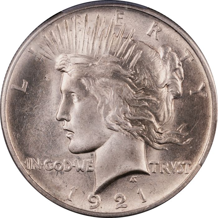 1921 High Relief Peace Dollar ($1) Obverse Image