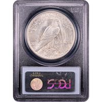 1921 High Relief Peace Dollar ($1) Reverse Slab Image