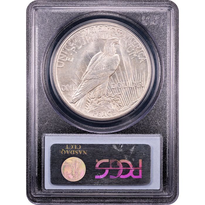 1921 High Relief Peace Dollar ($1) Reverse Slab Image