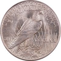 1921 High Relief Peace Dollar ($1) Reverse Image