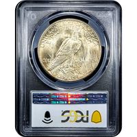1921 High Relief Peace Dollar ($1) Reverse Slab Image