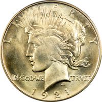 1921 High Relief Peace Dollar ($1) Photo 3