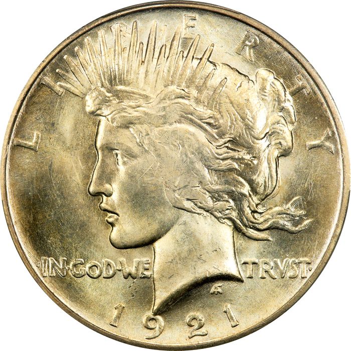 1921 High Relief Peace Dollar ($1) Photo 3