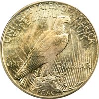 1921 High Relief Peace Dollar ($1) Photo 4