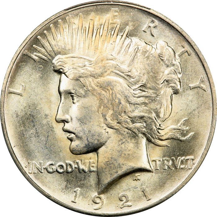 1921 High Relief Peace Dollar ($1) Photo 3