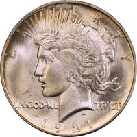 1921 High Relief Peace Dollar ($1) Obverse Image