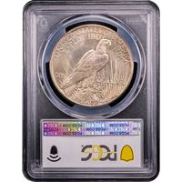 1921 High Relief Peace Dollar ($1) Reverse Slab Image