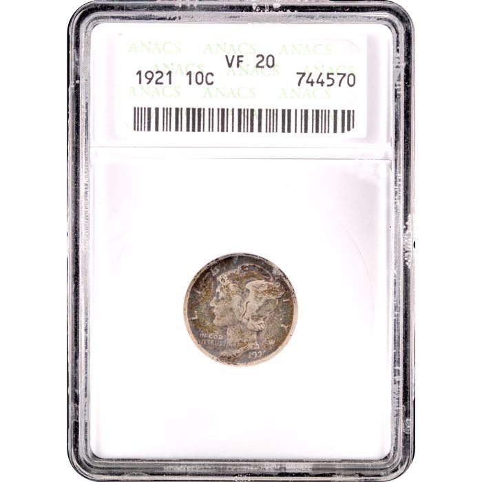 1921 Mercury Dime (10c) Obverse Image
