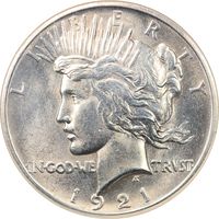 1921 Peace Dollar ($1) High Relief Obverse Image