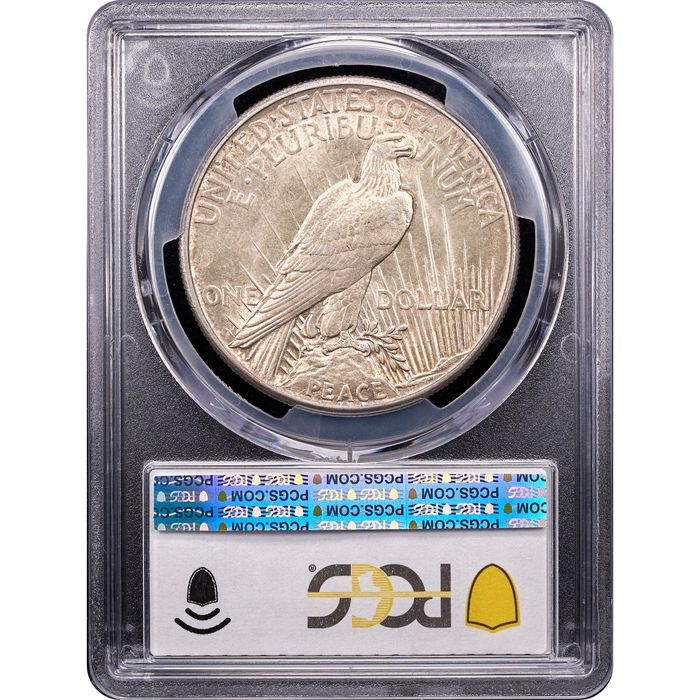 1921 Peace Dollar ($1) High Relief Reverse Slab Image