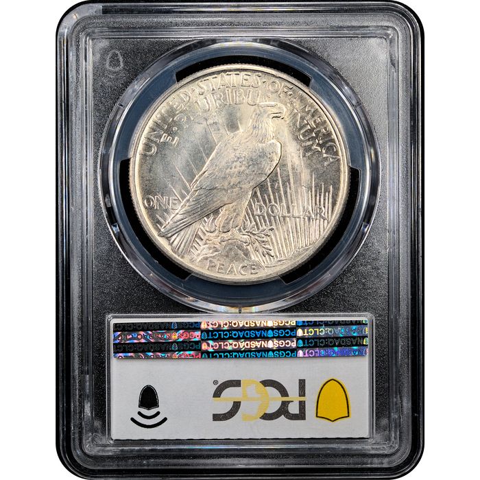 1921 Peace Dollar ($1) High Relief Reverse Slab Image