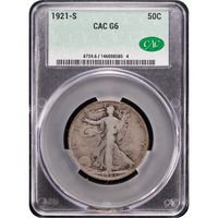 1921-S Walking Liberty Half Dollar (50c) Obverse Slab Image