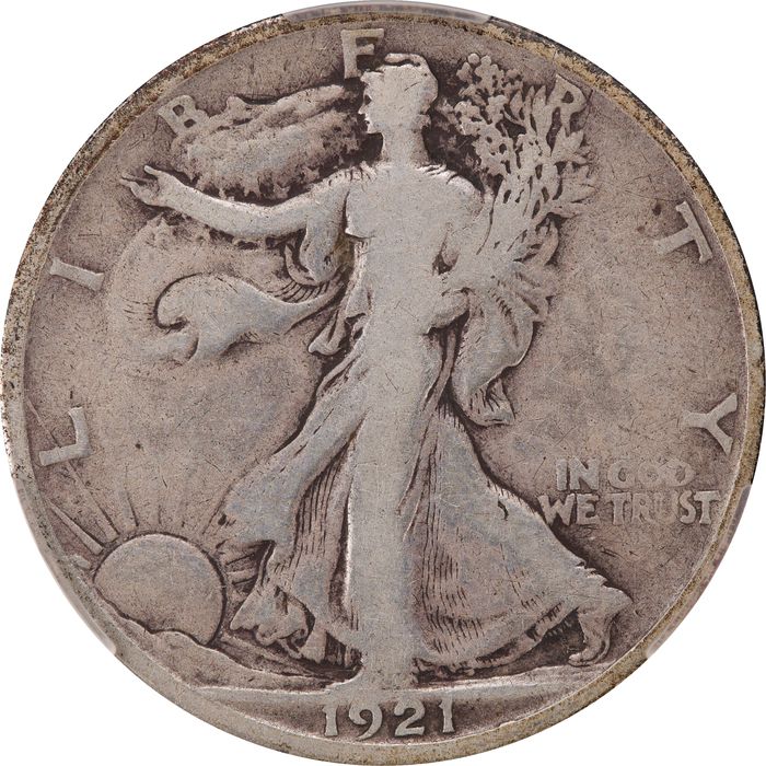 1921-S Walking Liberty Half Dollar (50c) Obverse Image