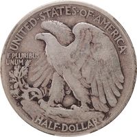 1921-S Walking Liberty Half Dollar (50c) Reverse Image