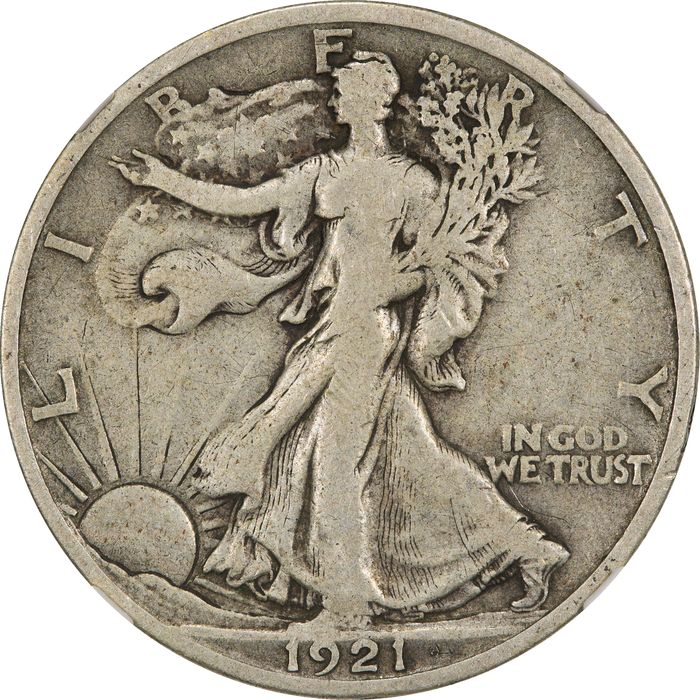 1921-S Walking Liberty Half Dollar (50c) Photo 3
