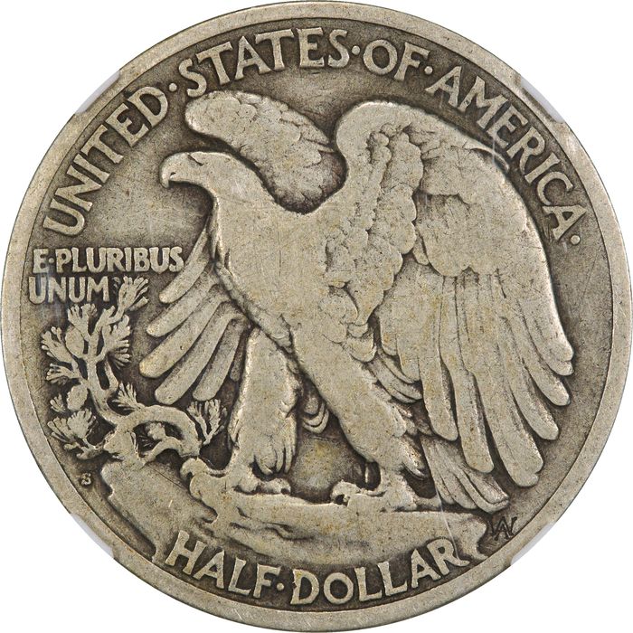 1921-S Walking Liberty Half Dollar (50c) Photo 4