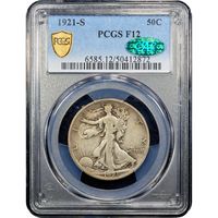 1921-S Walking Liberty Half Dollar (50c) Obverse Image