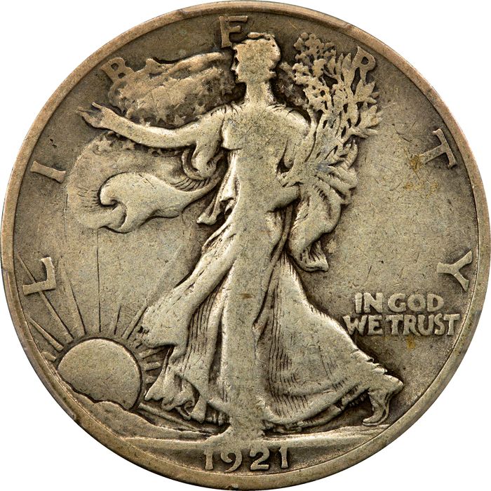 1921-S Walking Liberty Half Dollar (50c) Photo 3