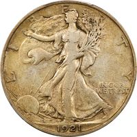 1921-S Walking Liberty Half Dollar (50c) Photo 3