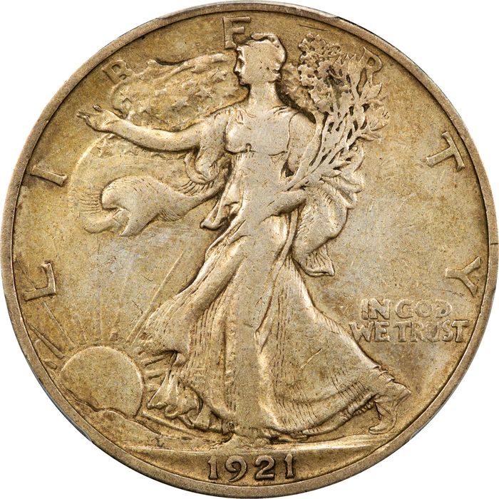 1921-S Walking Liberty Half Dollar (50c) Photo 3
