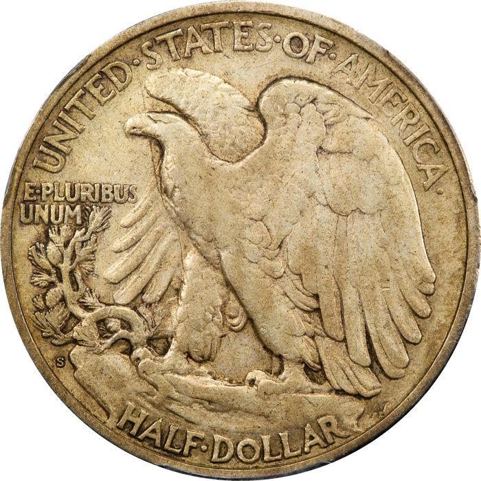 1921-S Walking Liberty Half Dollar (50c) Photo 4