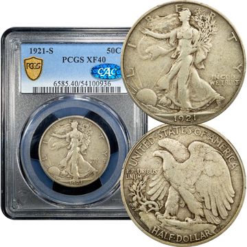 1921-S Walking Liberty Half Dollar (50c) Composite Image