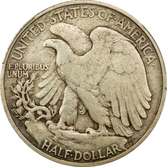 1921-S Walking Liberty Half Dollar (50c) Photo 4