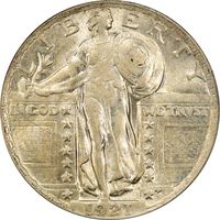 1921 Standing Liberty Quarter (25c) Obverse Image