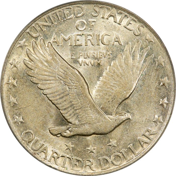 1921 Standing Liberty Quarter (25c) Reverse Image
