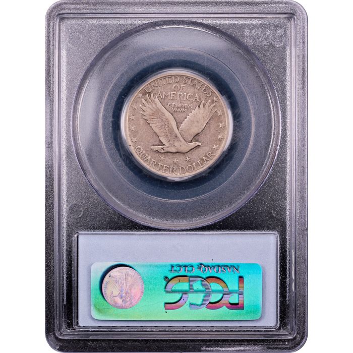 1921 Standing Liberty Quarter (25c) Reverse Slab Image