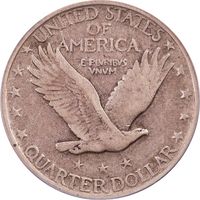 1921 Standing Liberty Quarter (25c) Reverse Image
