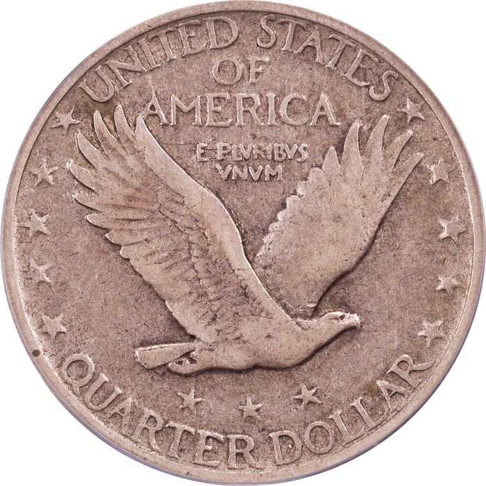 1921 Standing Liberty Quarter (25c) Reverse Image