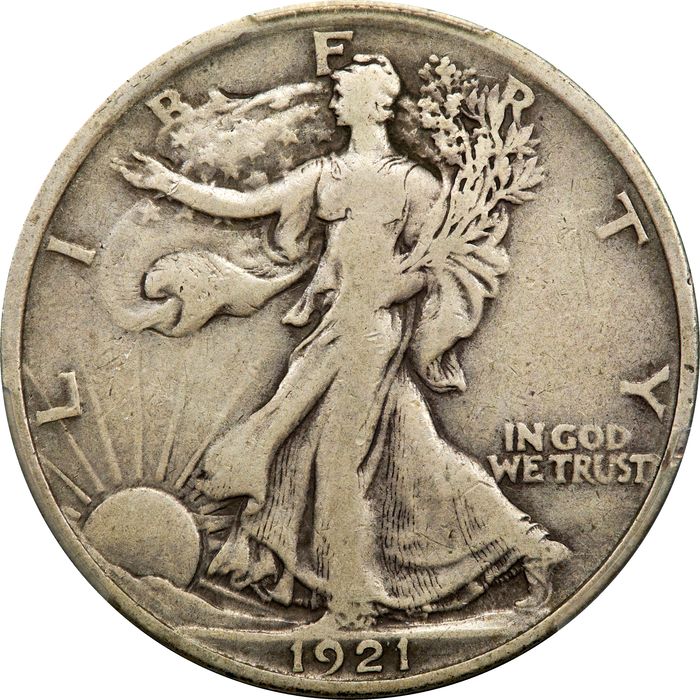 1921 Walking Liberty Half Dollar (50c) Obverse Image