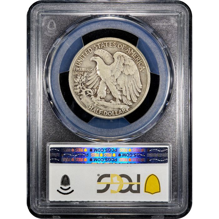 1921 Walking Liberty Half Dollar (50c) Reverse Slab Image