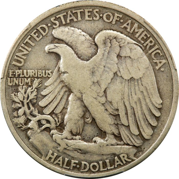 1921 Walking Liberty Half Dollar (50c) Reverse Image
