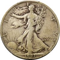 1921 Walking Liberty Half Dollar (50c) Photo 3