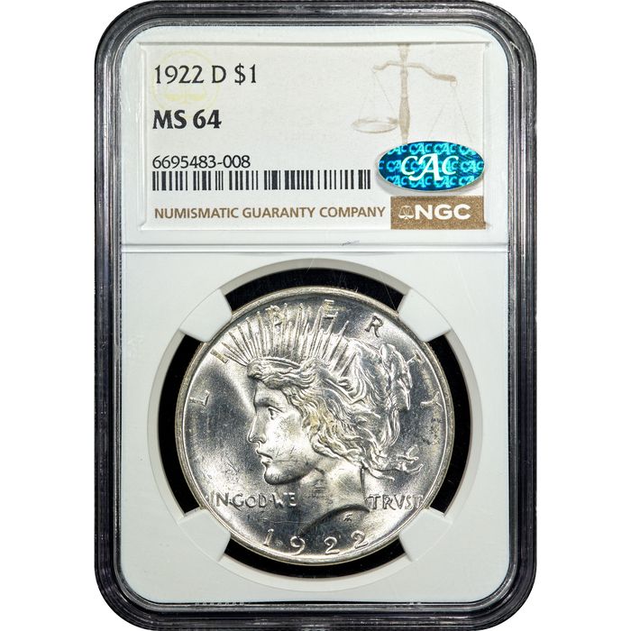1922-D Peace Dollar ($1) Obverse Image